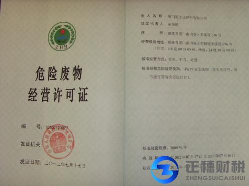 辦理危險廢物經營許可證時需要具備的條件有哪些